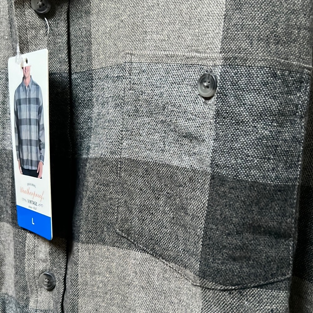 NWT Weatherproof gray casual button down | L - Picture 7 of 12